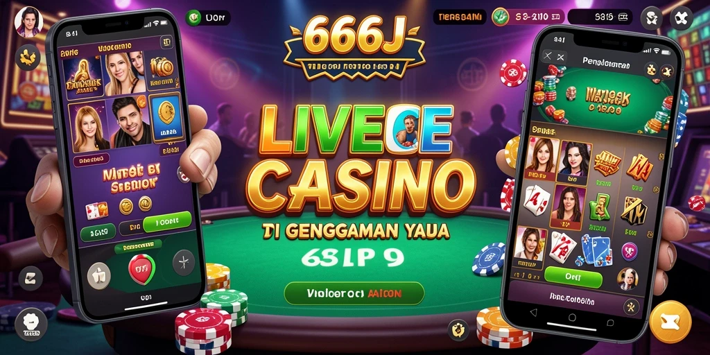 Gameplay Live Casino seru dan interaktif di 666J.