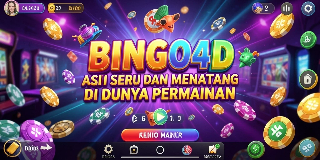 Tangkapan layar utama BINGO4D menampilkan aksi mendebarkan di arena permainan.