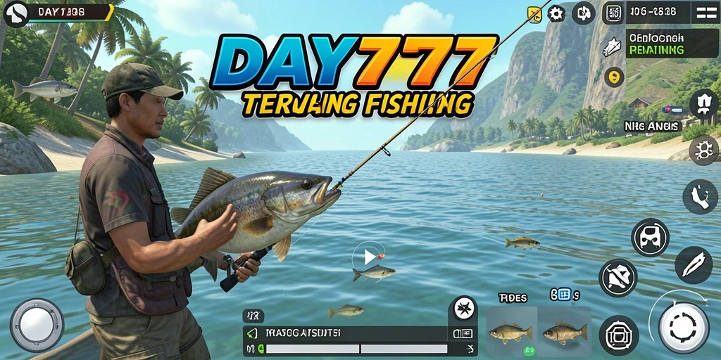 Gameplay menarik di DAY777 saat menangkap ikan.