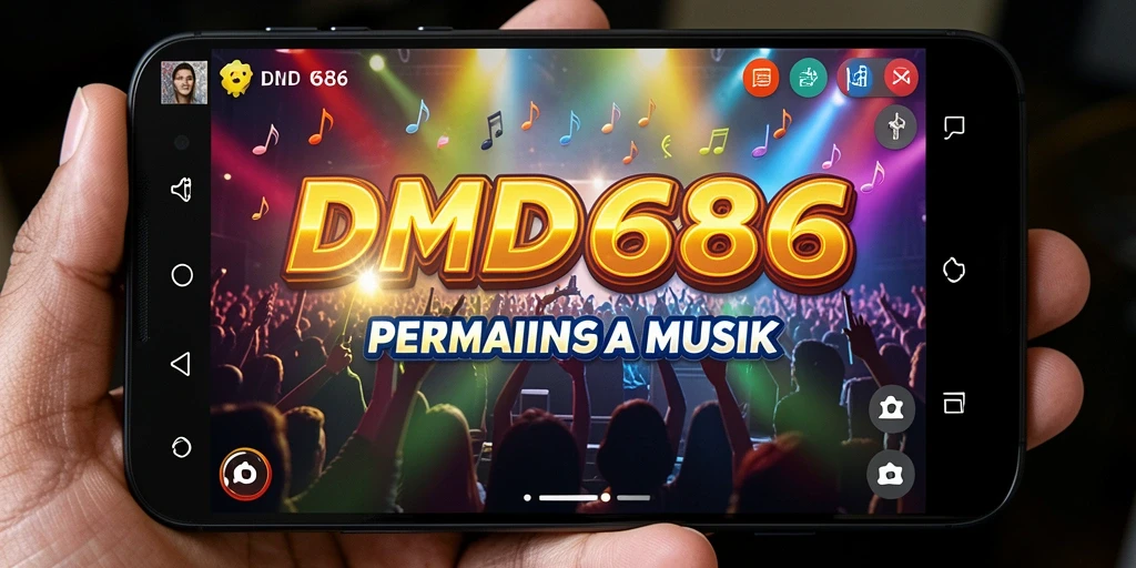 Tampilan gameplay menarik dari DMD686 yang penuh ritme.