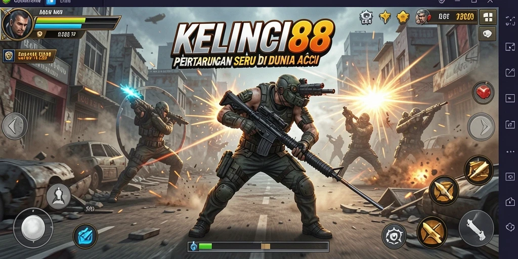 Screenshot gameplay KELINCI88 menampilkan aksi pertarungan mendebarkan.