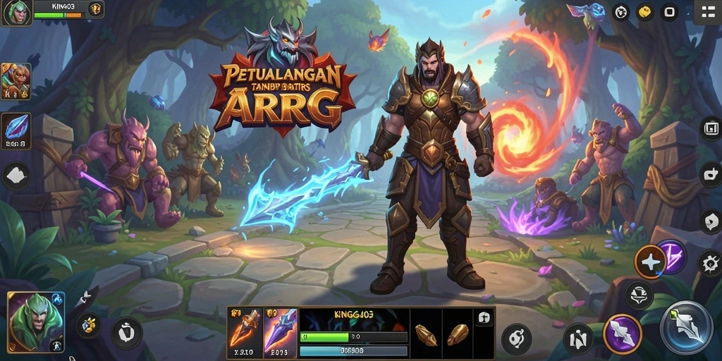 Tampilan gameplay ARPG yang seru dan mendebarkan di KING403.
