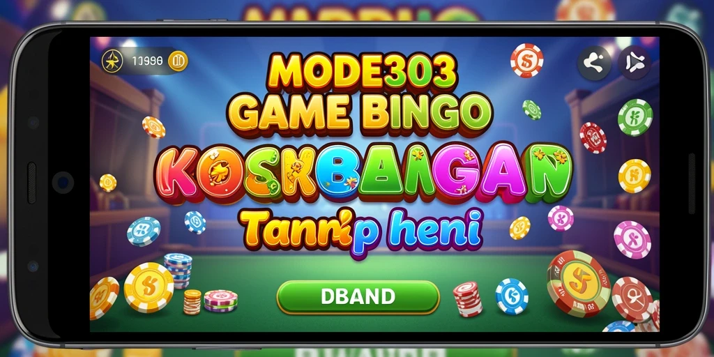 Screenshot gameplay MODE303 yang menunjukkan keseruan bermain Bingo.