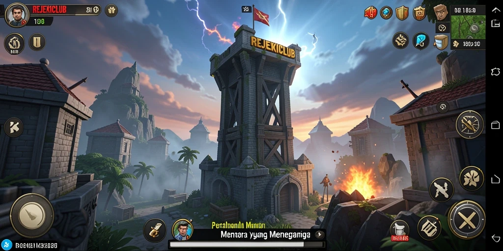 Tampilan gameplay seru dan menegangkan dalam REJEKICLUB.